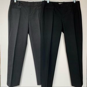 GAP Slim Cropped Low-Rise Pants Bundle of 2 Sz 4R